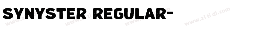 synyster regular字体转换 synyster regular字体转换